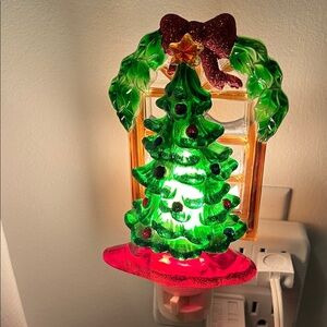 Costco Night Light Veilleuse Christmas Tree Window Plug In Bulb. Christmas